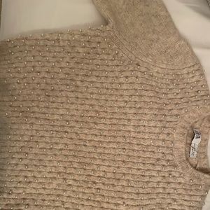 Zara pearl beaded sweater